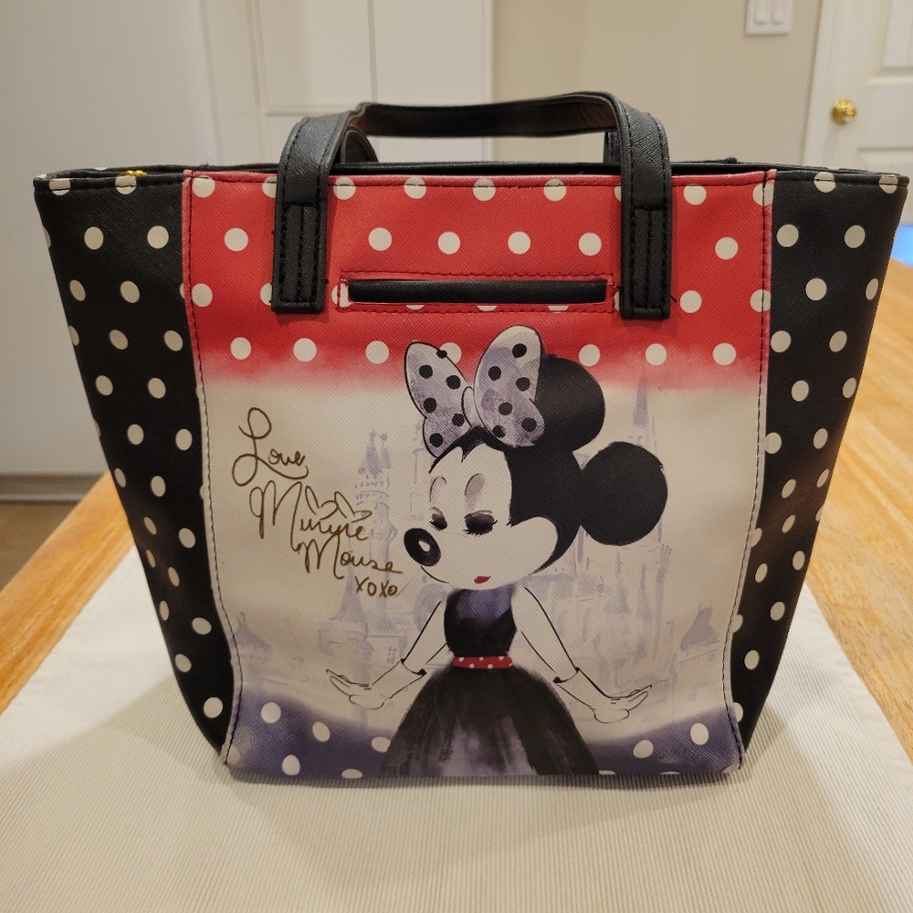 🐁EUC~ VINTAGE STYLE DISNEY MINNIE MOUSE TOTE BAG